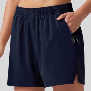 Women's Navy Blue 5” Athletic Shorts